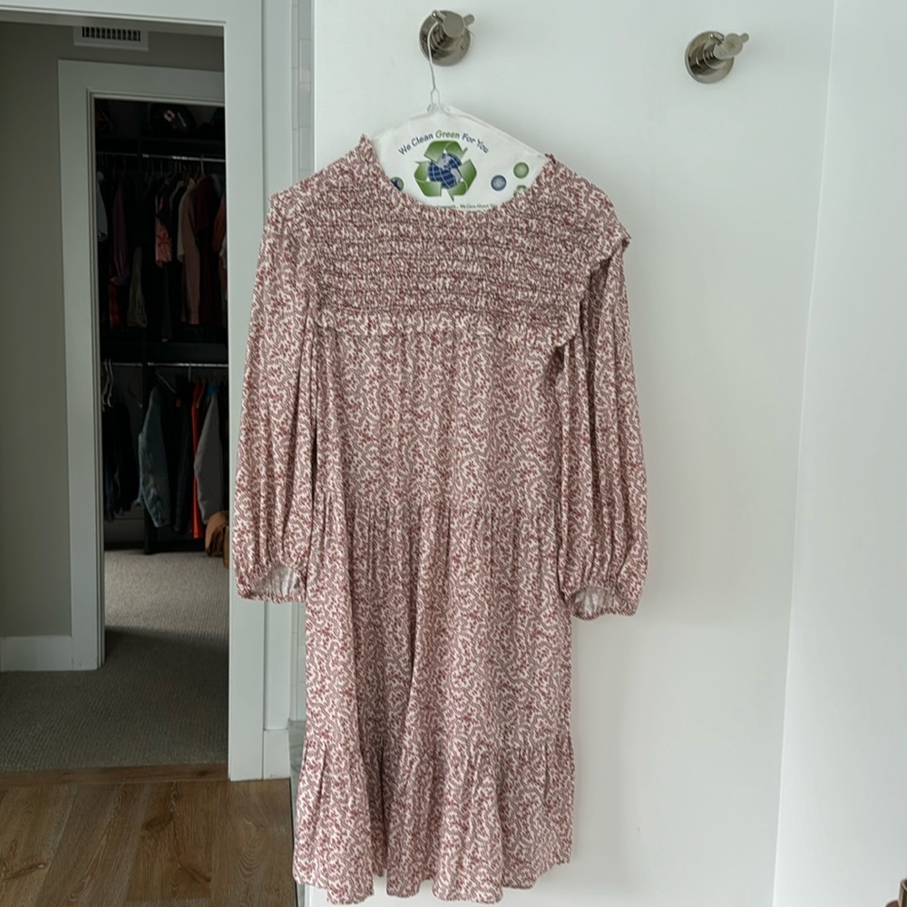 floral long sleeve dress